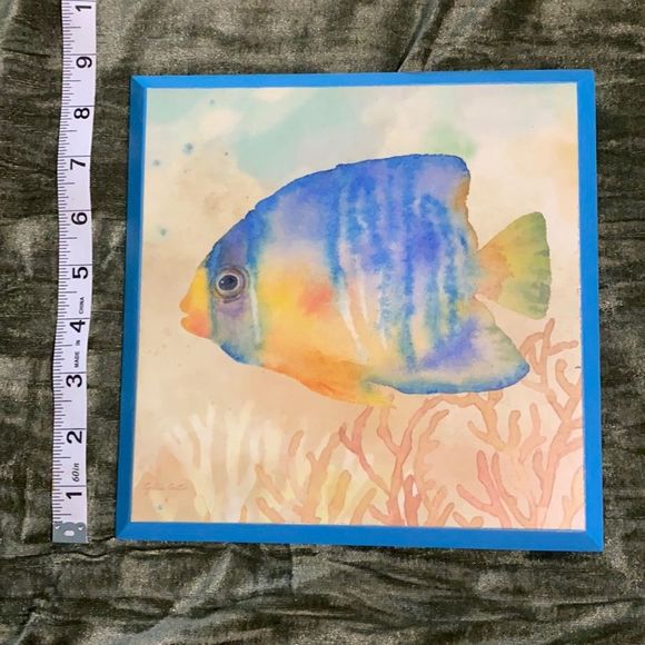 Under The Sea Fish by Cynthia Coulter 3 PC Wooden Plaque - Picture 2 of 6